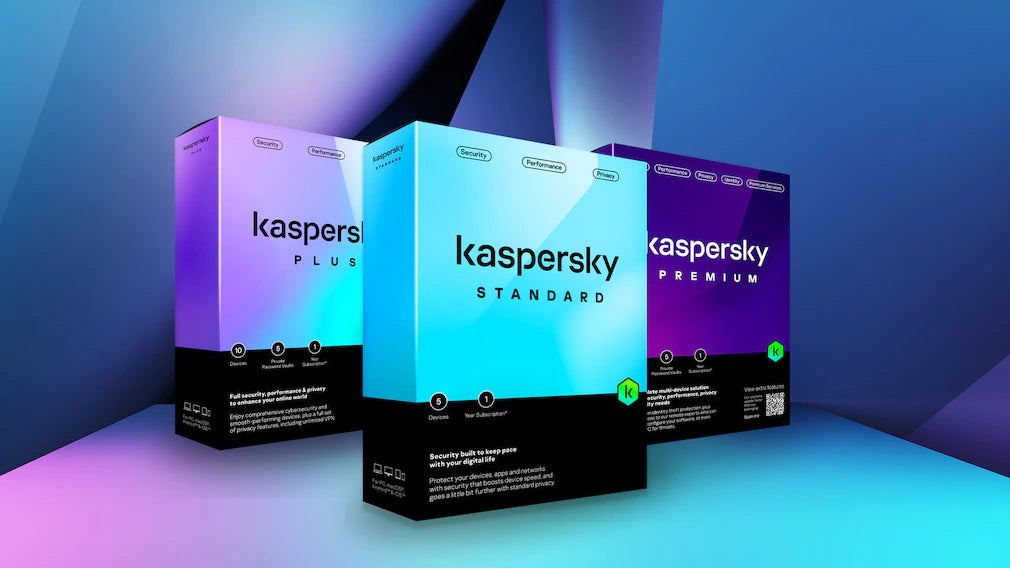 Produktboxen der neuen Kaspersky Produkte