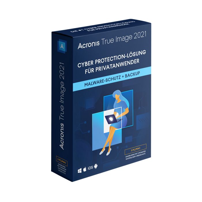 Acronis True Image 2021 1 PC's Produktbox 